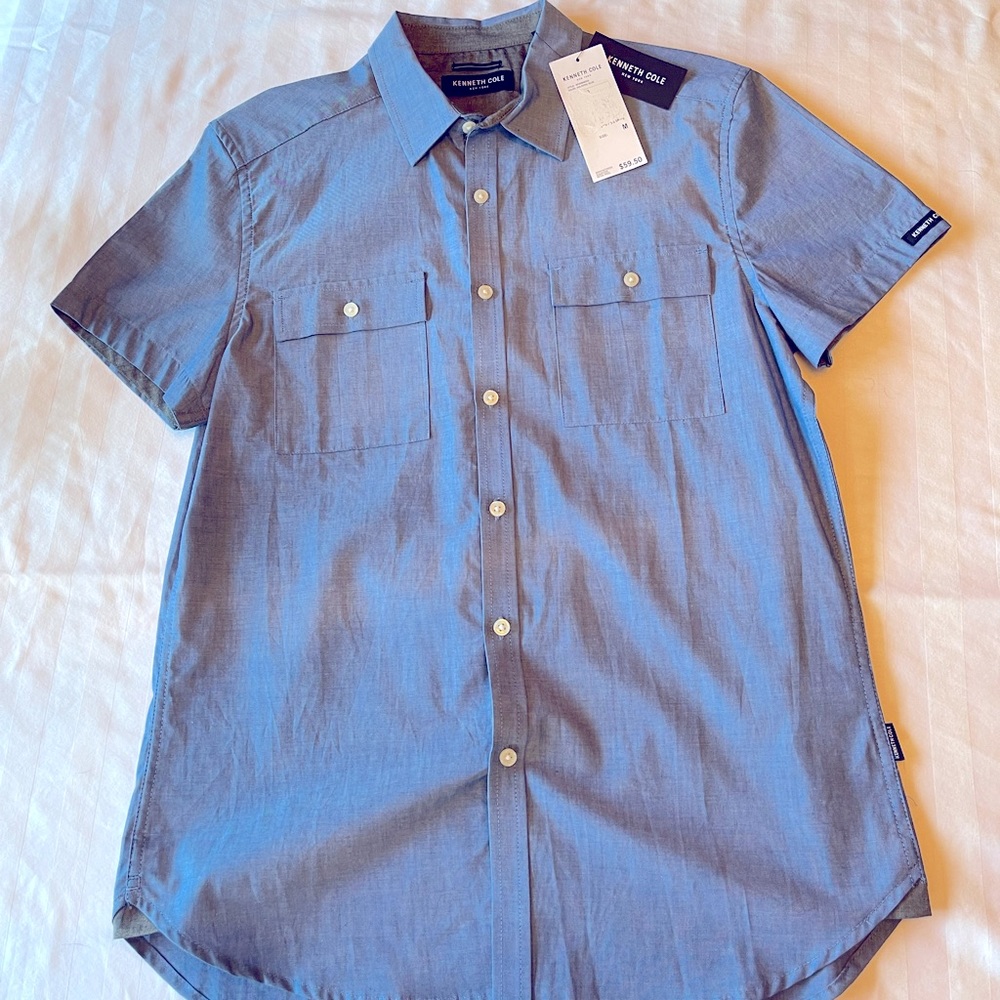 Kenneth Cole mens short sleeve button down